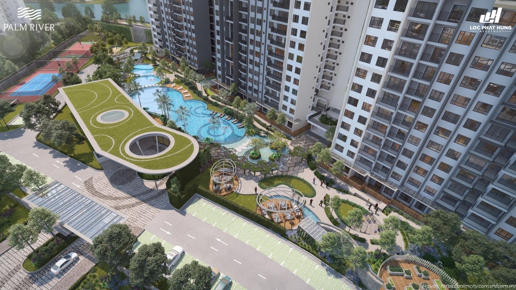 tiện ích đẳng cấp chuẩn resort 5 sao tại dự án căn hộ Palm River Quận 2