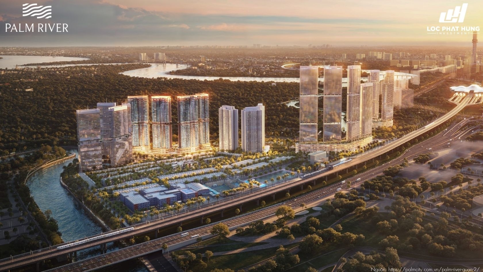 Phối Cảnh Tổng Thế Dự Án Căn Hộ Palm River