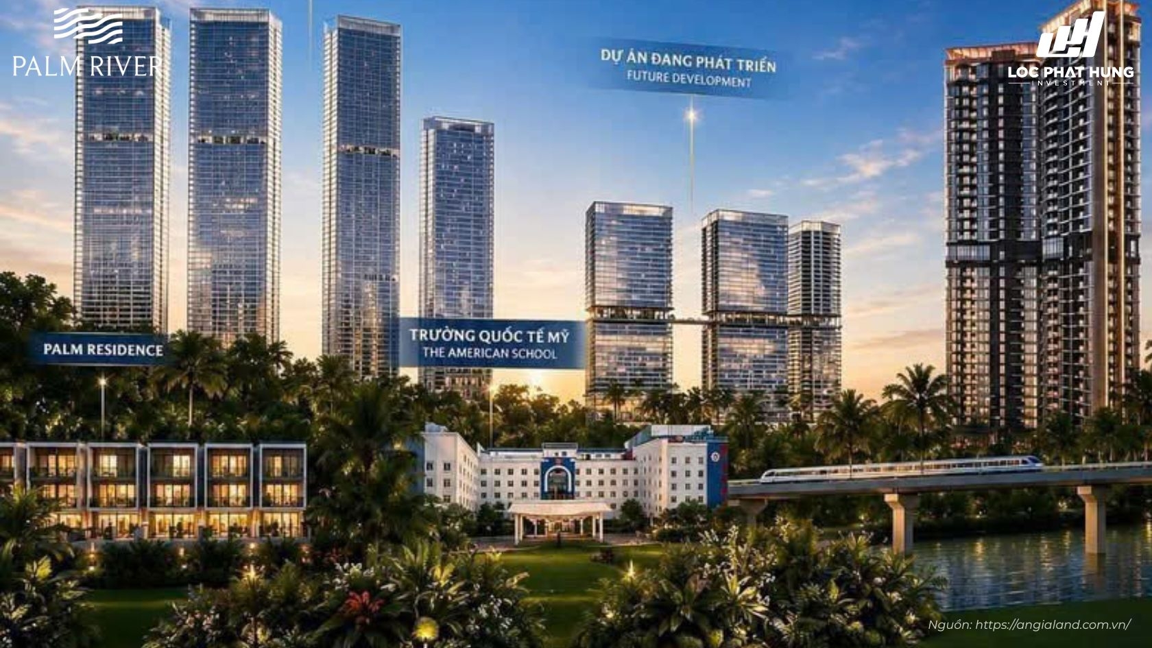 Phối Cảnh Tổng Thể Dự án Căn Hộ Chung Cư Cao Cấp Palm River