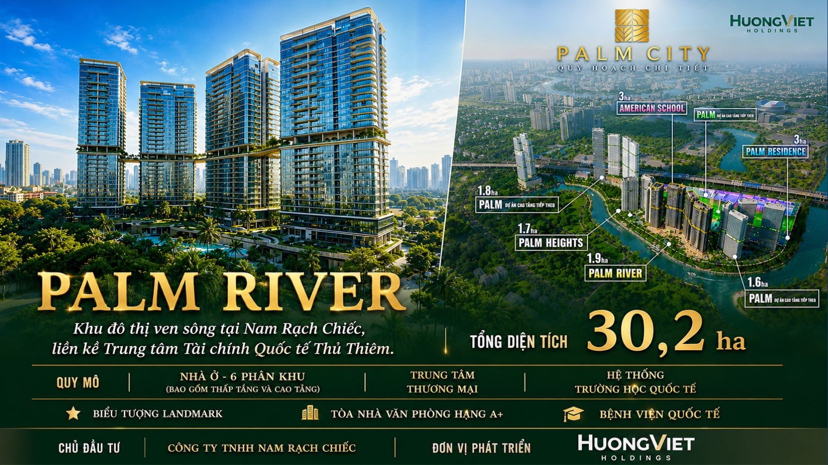 Phối Cảnh Tổng Thể Dự án Căn Hộ Chung Cư Cao Cấp Palm River