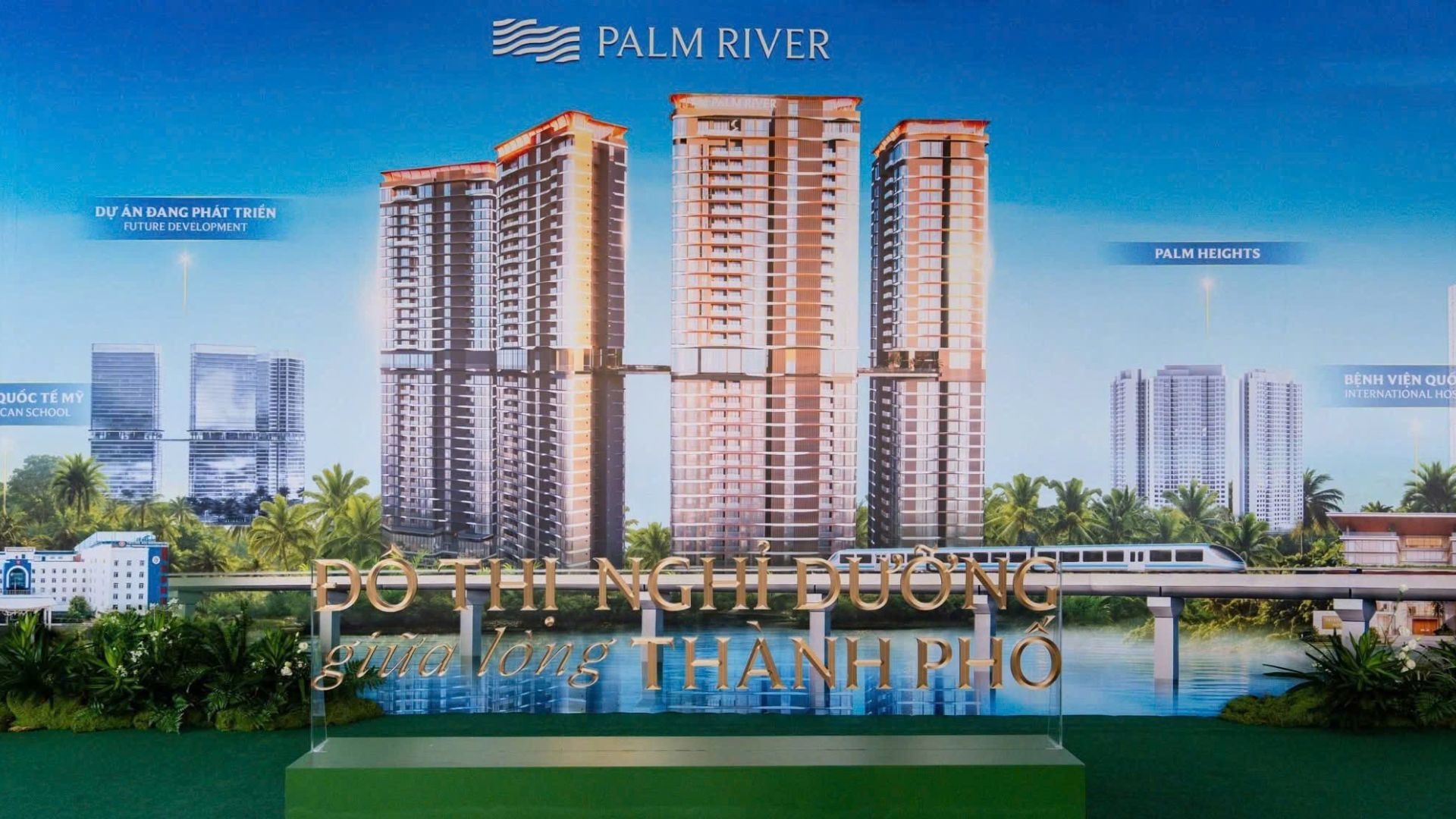 Phối cảnh tổng thể dự án căn hộ chung cư Palm City Quận 2