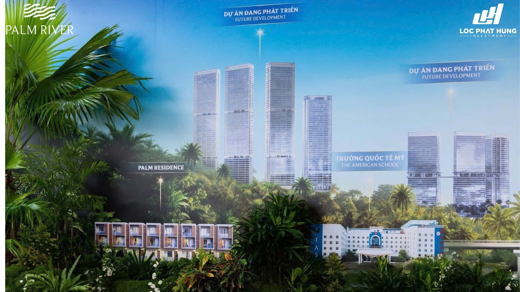 Phối cảnh tổng thể dự án Palm City Quận 2