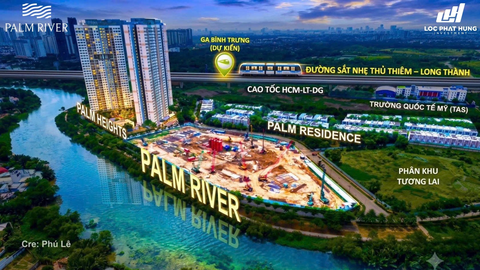 Phối Cảnh Tổng Thể Dự án Palm City Quận 2