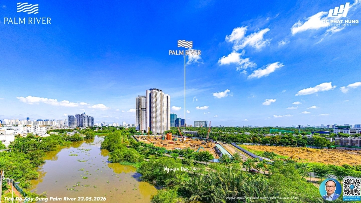 Tiến độ san lấp cơ giới hóa mặt bằng thực tế dự án tháng 05/2026