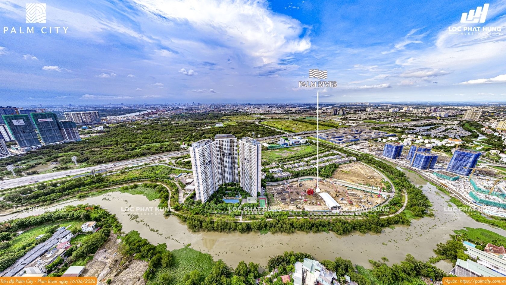 Tiến độ xây dựng Palm River Palm City
