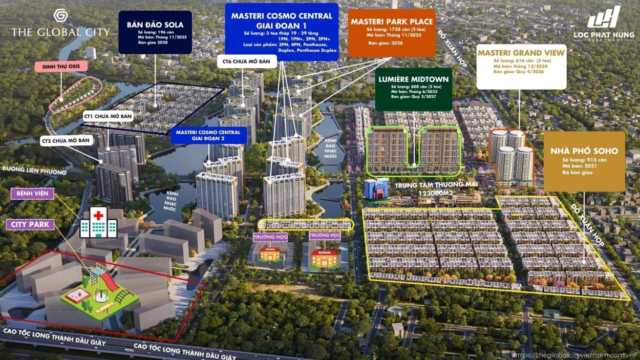 Đại Đô Thị Chuẩn Quốc tế The Global City Masterise Homes