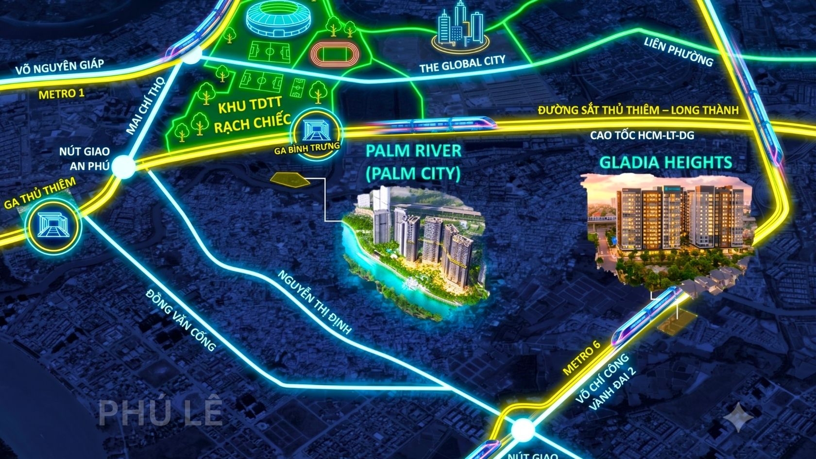Vị Trí Chiến Lược Dự án Căn Hộ Chung Cư Palm River