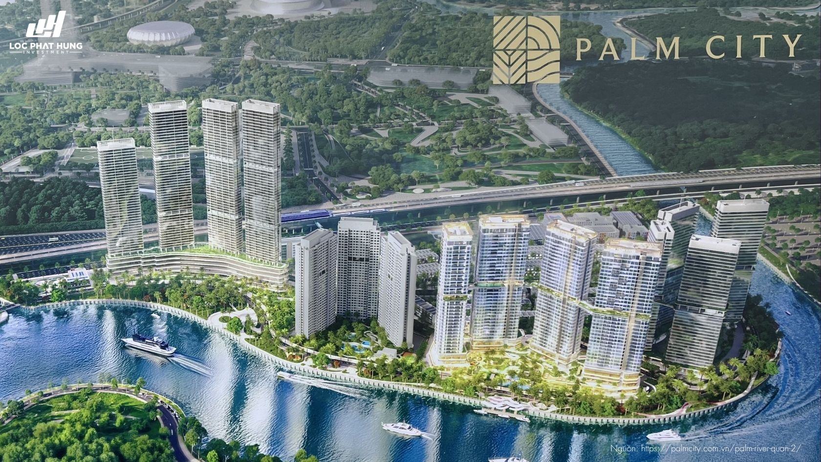 Phối Cảnh Tổng Thể Dự Án Palm River