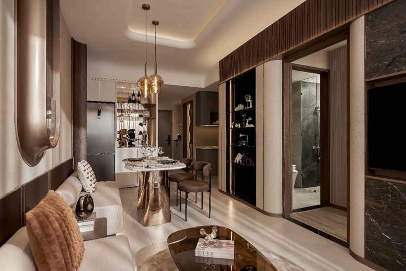 Thiết kế phòng khách Nhà Mẫu Palm Rise