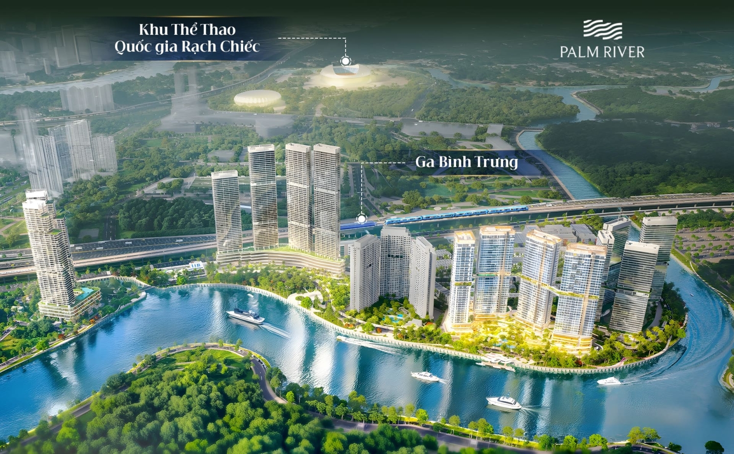 Bản đồ tiềm năng vị trí Palm Rise Quận 2